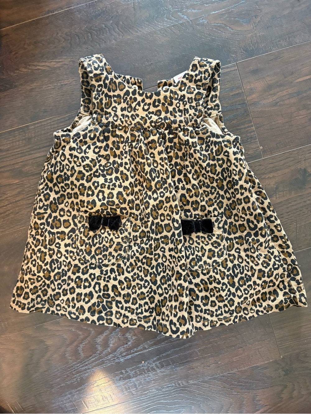 Sincerely Jules Leopard Print Kids Dress in Tan and Black
